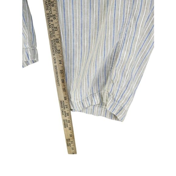 J Jill Love Linen Pull on Pants Size XL Straight Leg Drawstring Pockets Boho - Picture 10 of 12